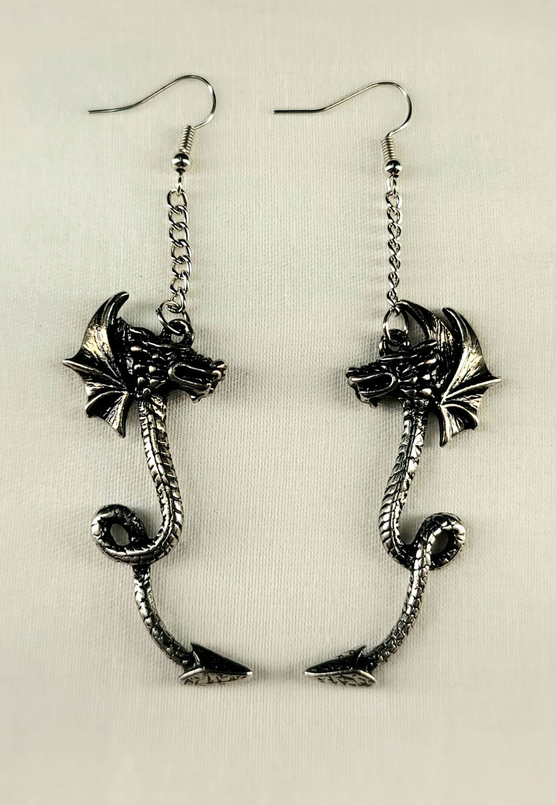 Dragon Dangle Earrings