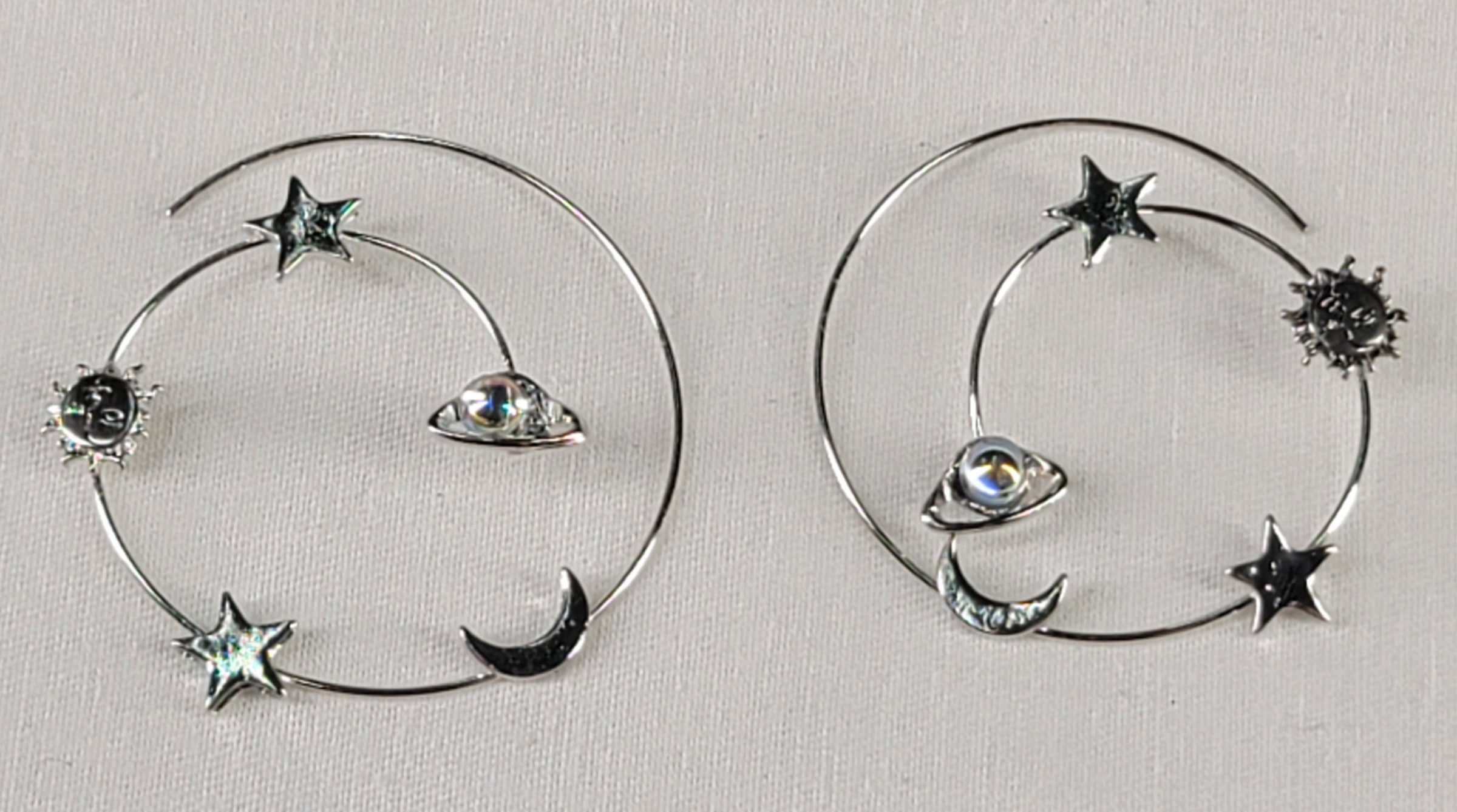 Multi Charm Star/Sun Earring