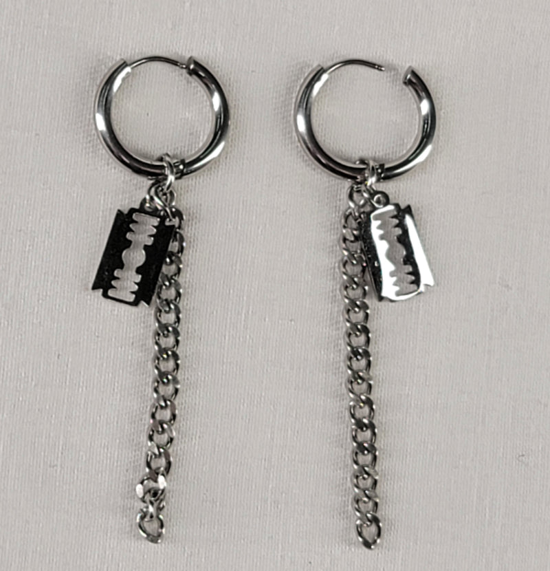 Stainless Steel Blade Dangle with Chain