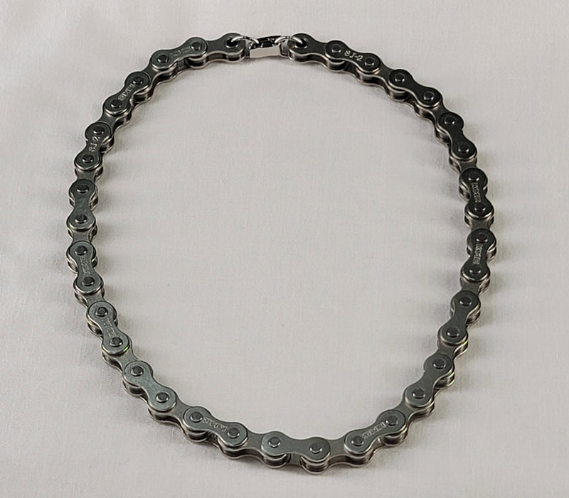 Bike Chain Silver 18" Necklace