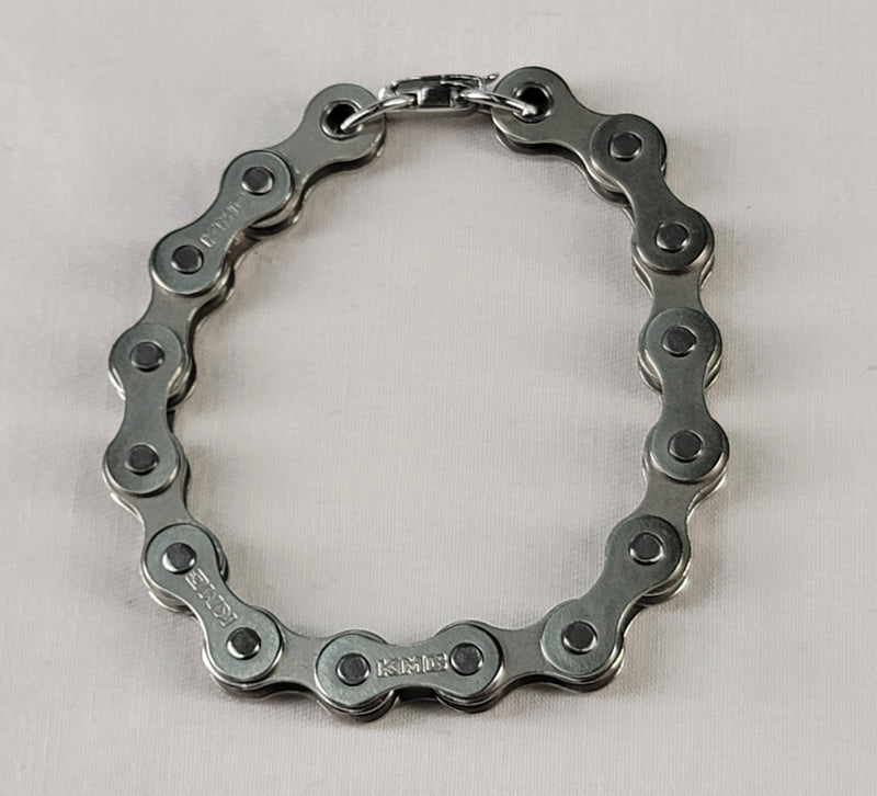 Bike Chain Silver 8" Bracelet