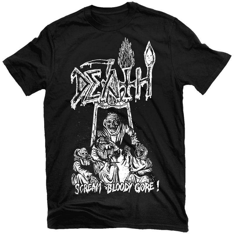 Death Scream Line Art B/W