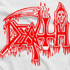 Death Classic Red Logo on White Shirt