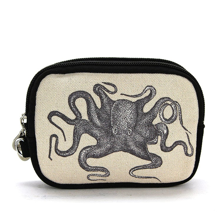 Octopus Canvas Wristlet