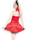 Red Tattoo Mini Dress