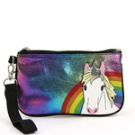 Unicorn in Rainbow Wristlet