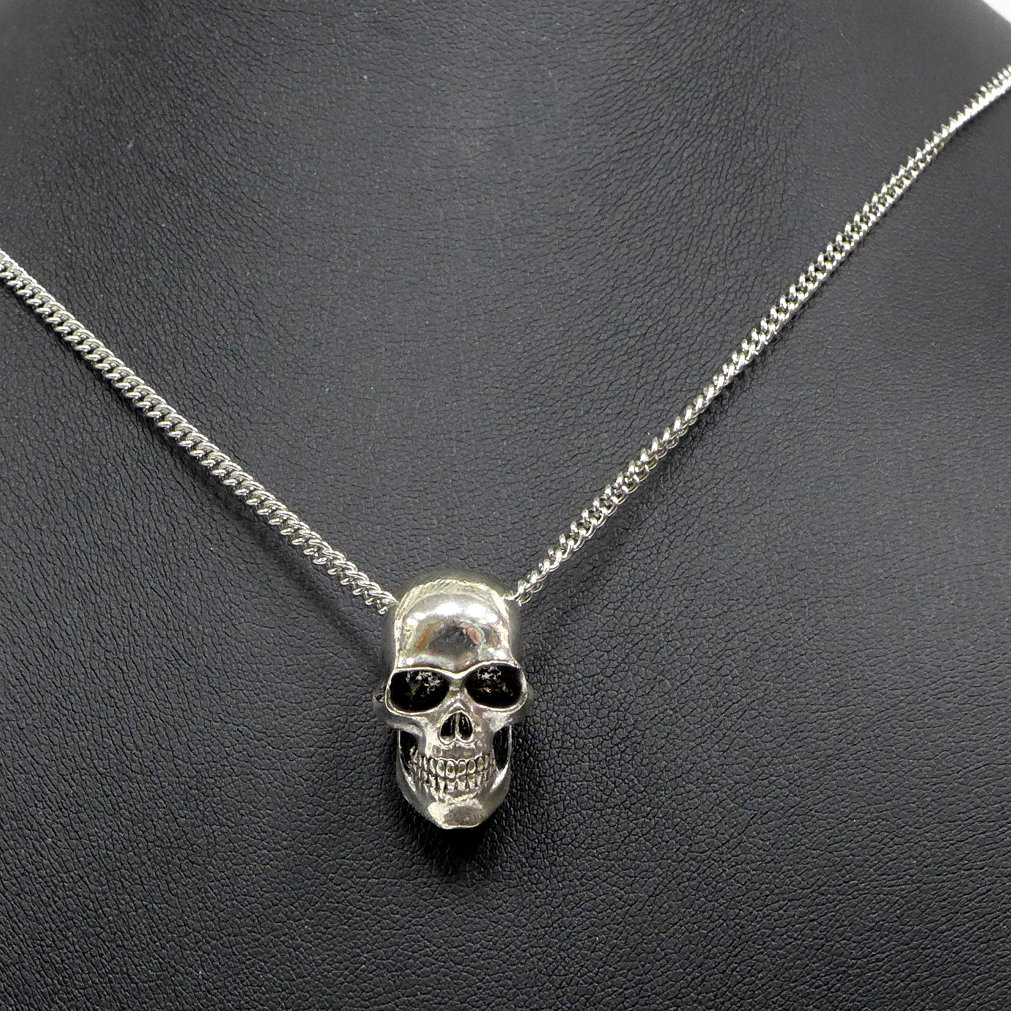 Solid Skull Small 3D Necklace