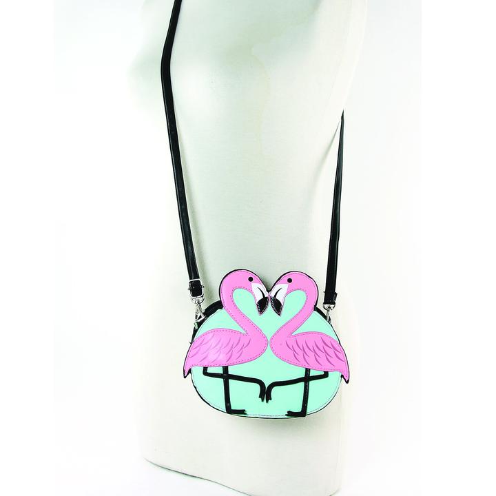 Pink Flamingo Love Crossbody