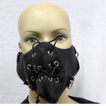 Black Mask w/tied mouth
