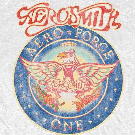 Aerosmith Aero Force on White Shirt