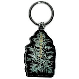 Cannabis Plant Key Chain