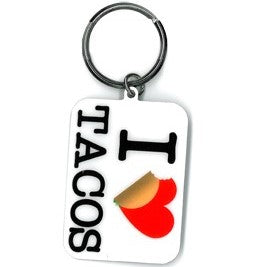 I Heart Tacos Key Chain