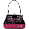 Batty Pinstripe Purse Pink