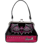 Batty Pinstripe Purse Pink