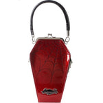 Coffin Sparkle Purse Red