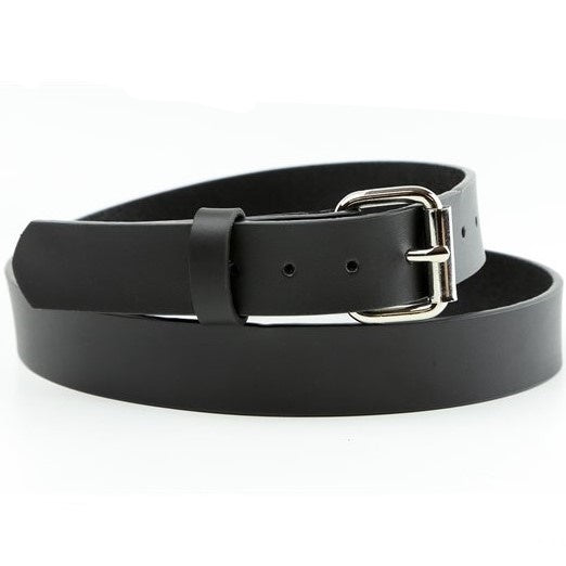 Black Leather Belt 1-1/2"