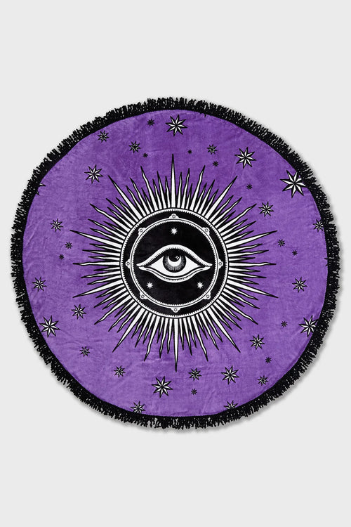 Astral Plexus Round Blanket