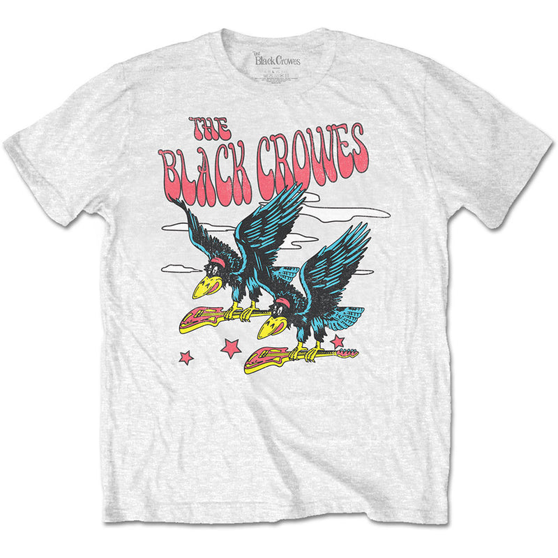 Black Crowes Flying Crows White T-Shirt