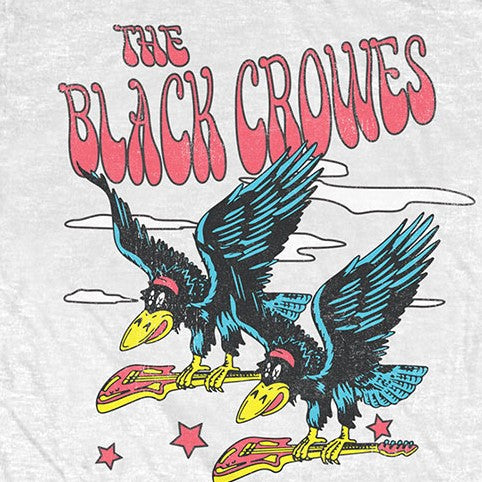 Black Crowes Flying Crows White T-Shirt