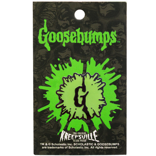 Goosebumps Splat Green Enamel Pin