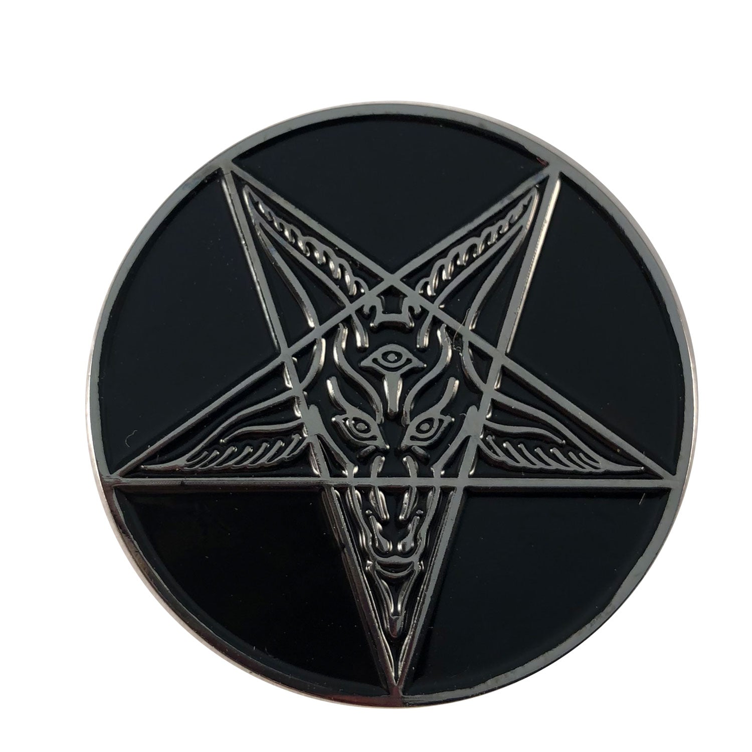 Goathead Baphomet Black Pin