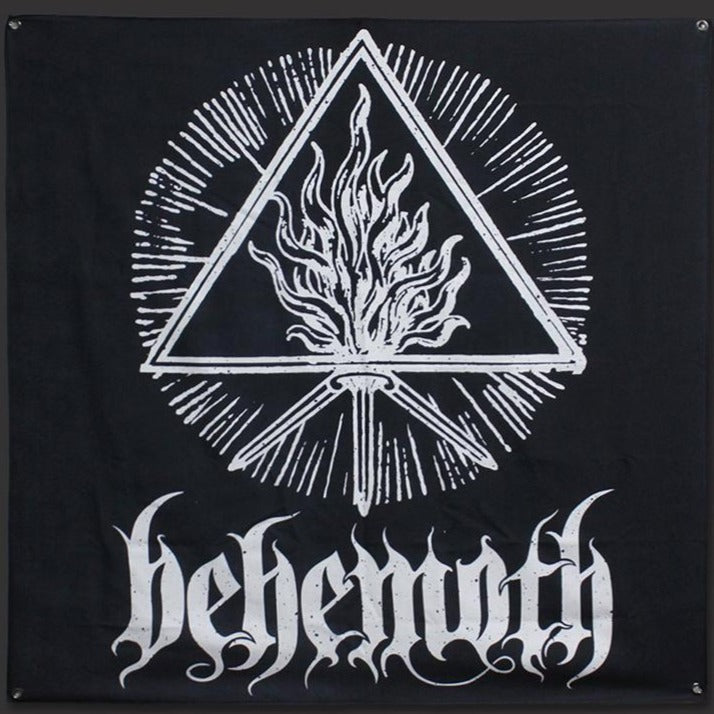 Behemoth White Sigil Flag