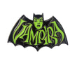 Vampira Retro Bat Green Enamel Pin