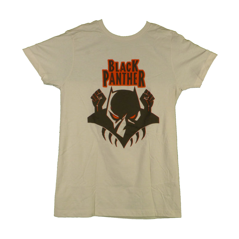 Black Panther Logo in Vintage White
