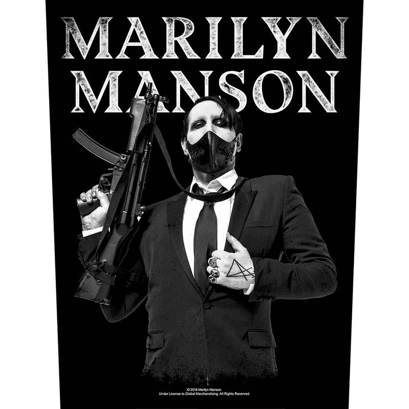 Marilyn Manson Machine Gun Back Patch