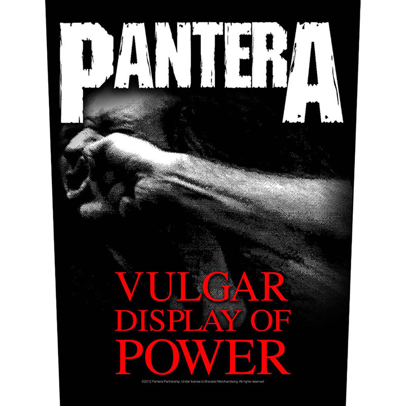 Pantera Vulgar Display of Power Back Patch