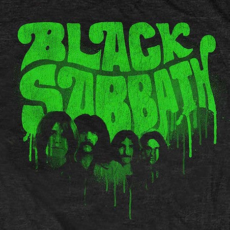 Black Sabbath Graffiti Green Logo T-Shirt
