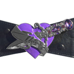 Elastic Belt-Elvira Dagger Purple