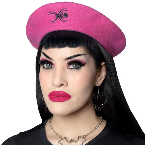 Beret-Web Pink