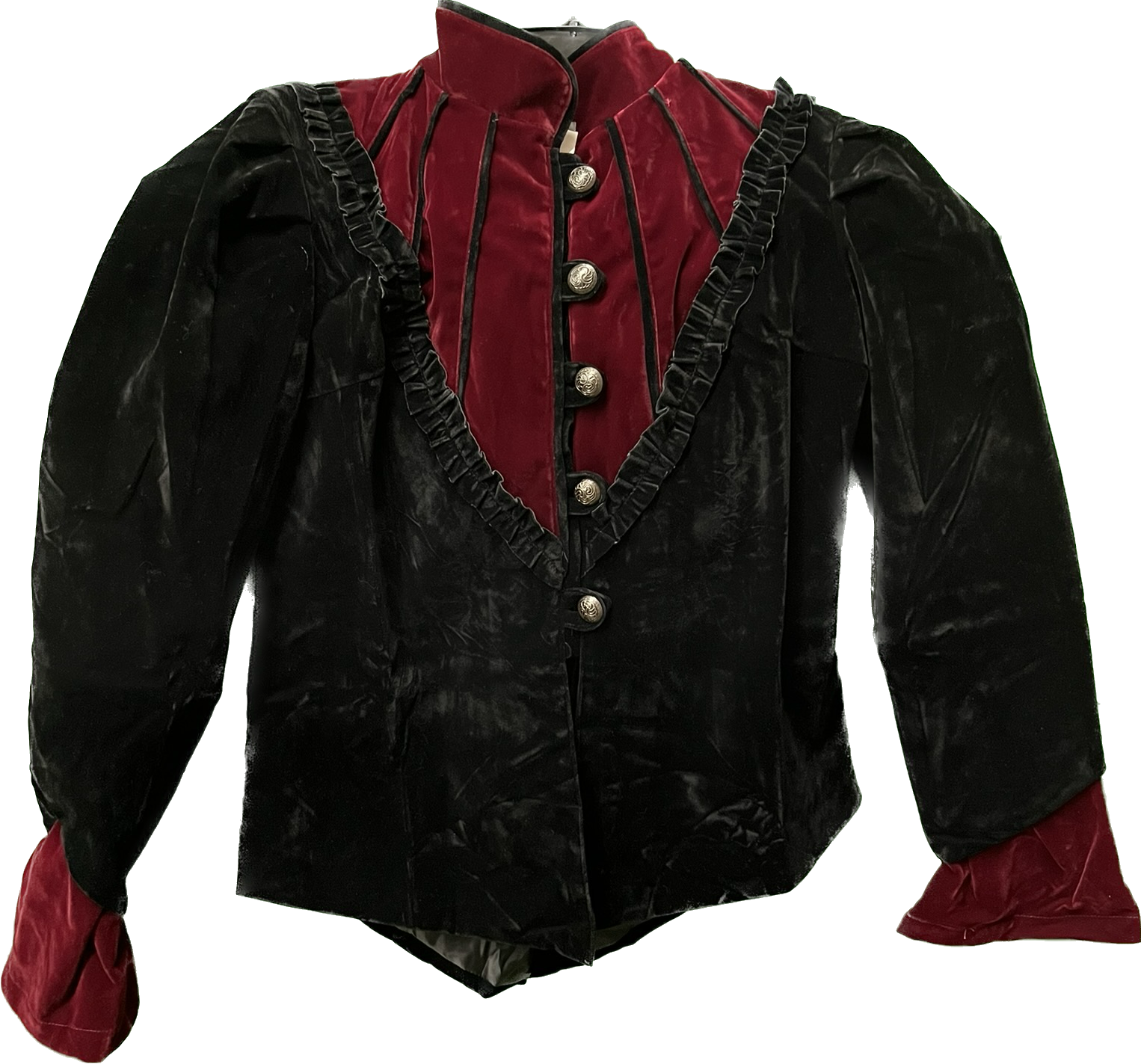 Black Burgundy Coat