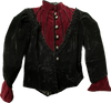 Black Burgundy Coat