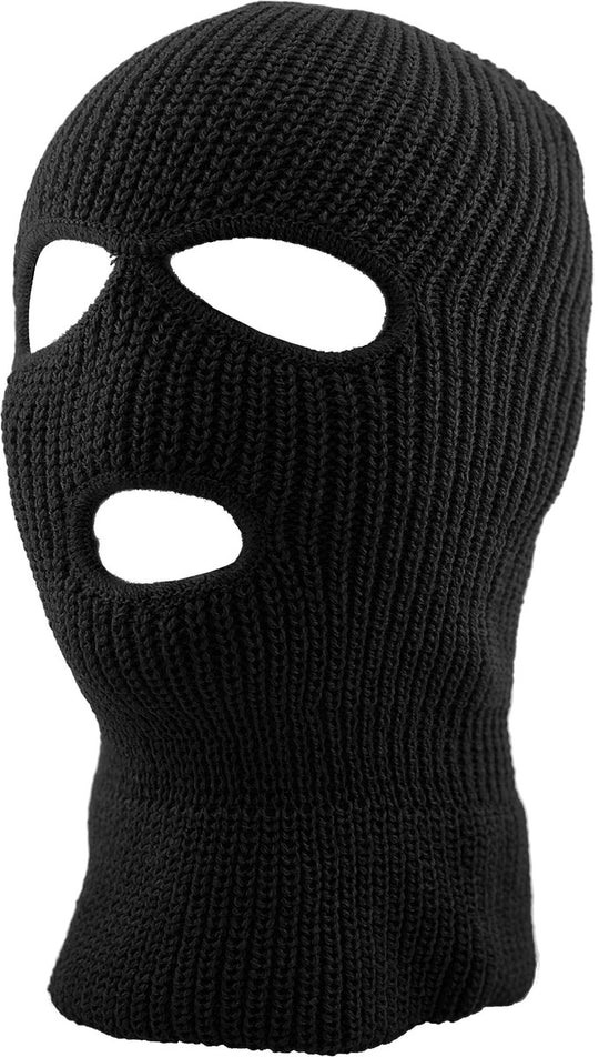 Ski Mask Knit Mask-Black