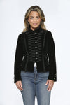 Black Velvet Military Tailed Jacket