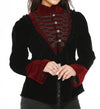 Black & Burgundy Velvet Jacket
