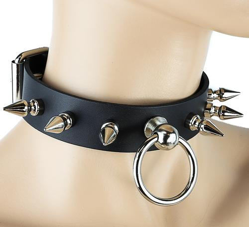 Spike and Ringholder Choker