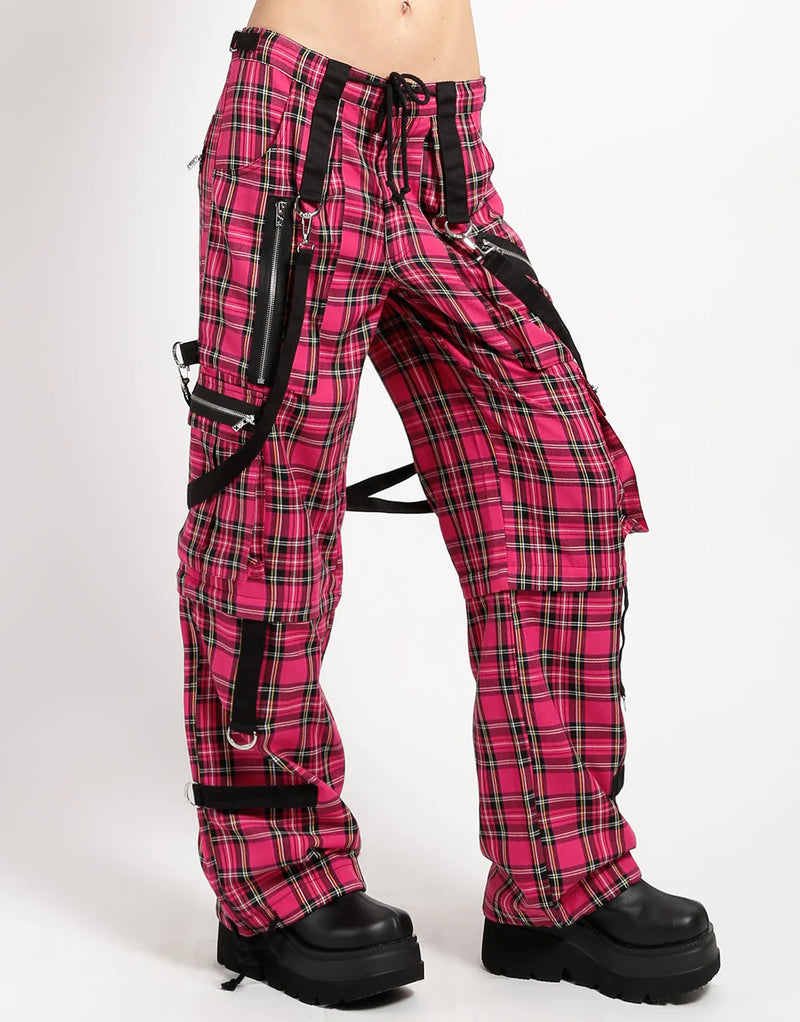 Hot pink plaid hot sale pants