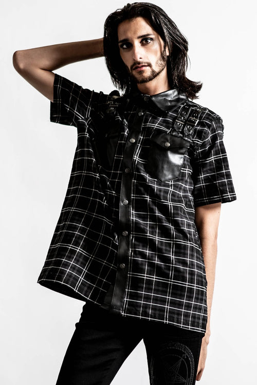 Daze Button Up Ash Tartan