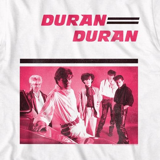 Duran Duran Pink on White