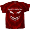 Disturbed Scary Face Red Dip-Dye