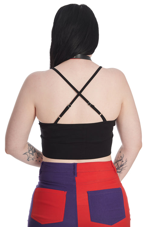 Deadly Nights Cropped Web Top