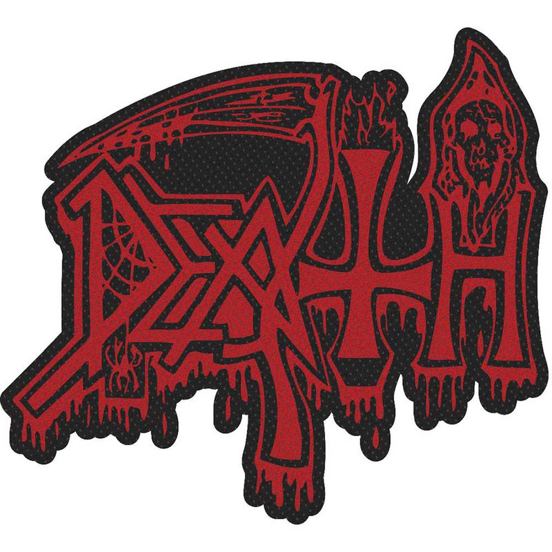 Death Red Logo Cut Out Patch