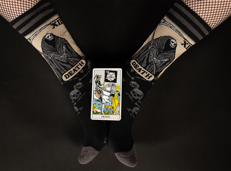 Death Tarot Card Socks by FootClothes