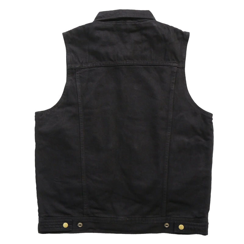 Denim Vest Carry Conceal Black