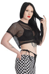 Drama Queen Mesh Crop Top