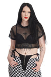 Drama Queen Mesh Crop Top