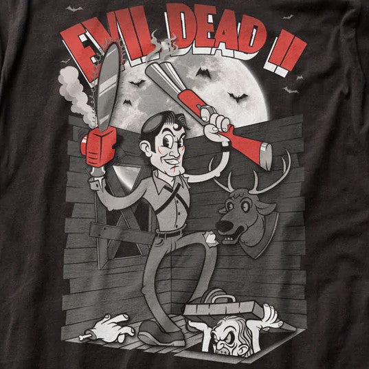Evil Dead 2 Rubberhose Black T-Shirt